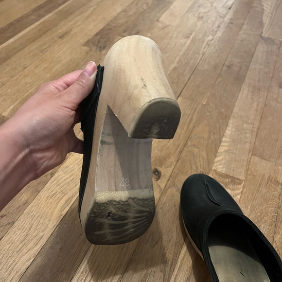 Malia mills x Sven’s wooden clog heels size 6.5 - Picture 3 of 5